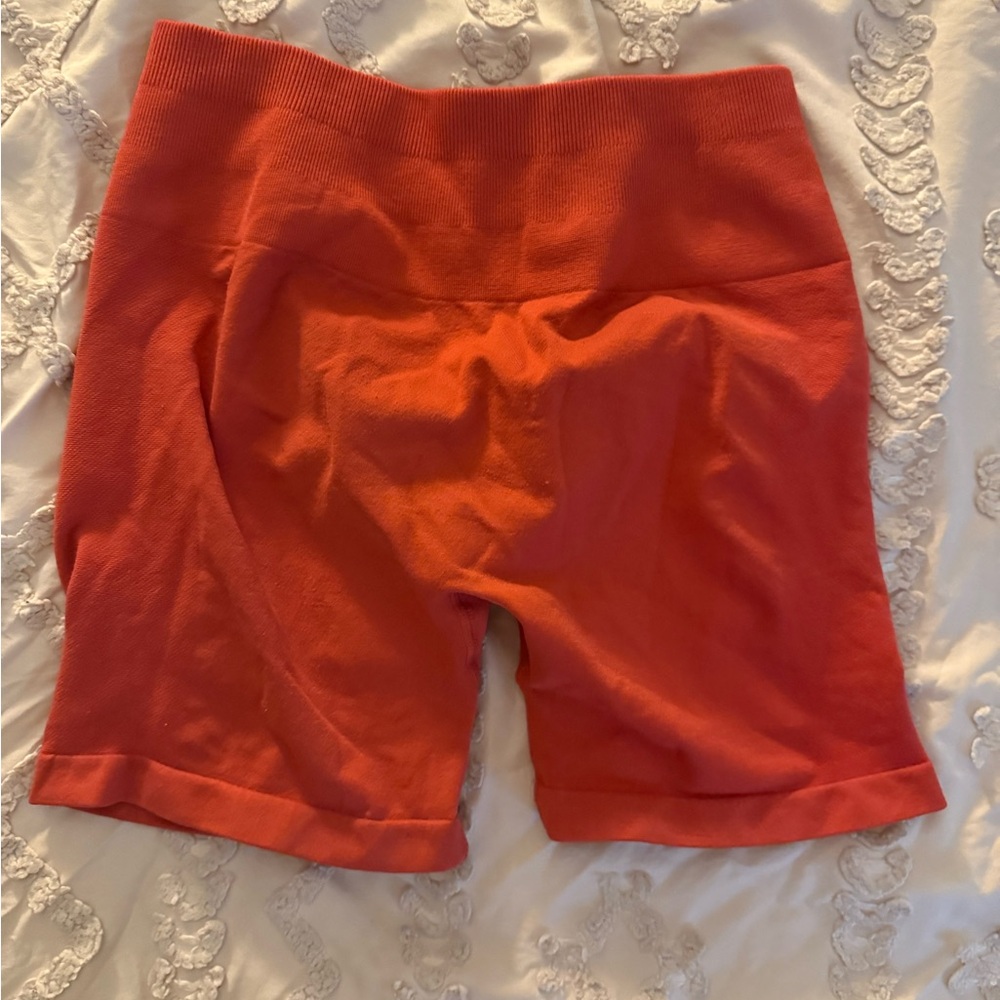 Vibrant Coral Women's Bike Shorts